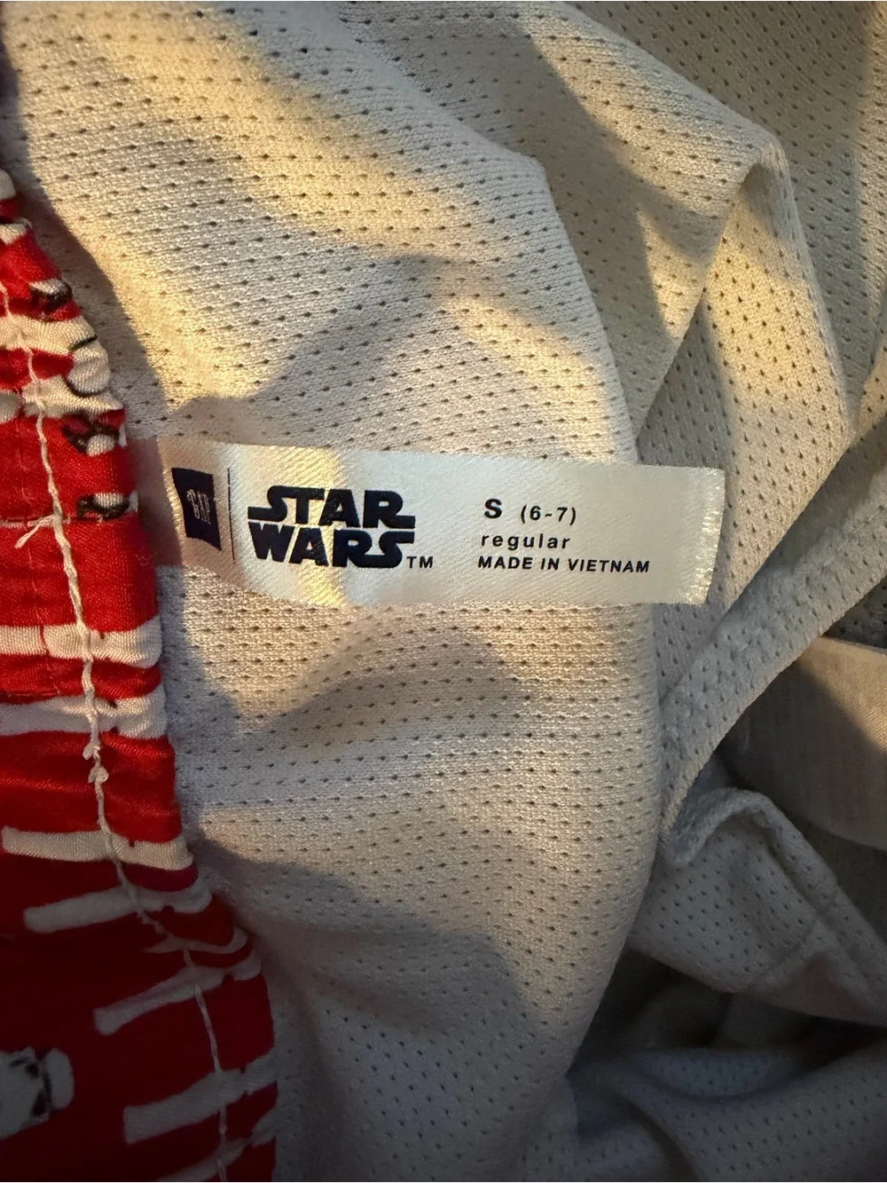 GAP Red Swim Shorts with White Stormtrooper Print